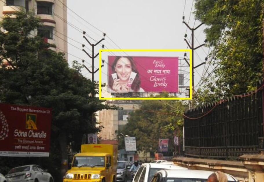 Option No.3 Outdoor Hoarding Advertising at VIP Road Facing Meghdoot, Kanpur